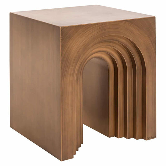 Kafijas galds Vevey Richmond Interiors 50/55/50 cm brushed gold