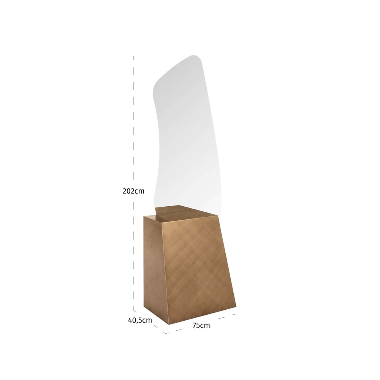 Spogulis Mayla Richmond Interiors 75/202/40 cm brushed gold