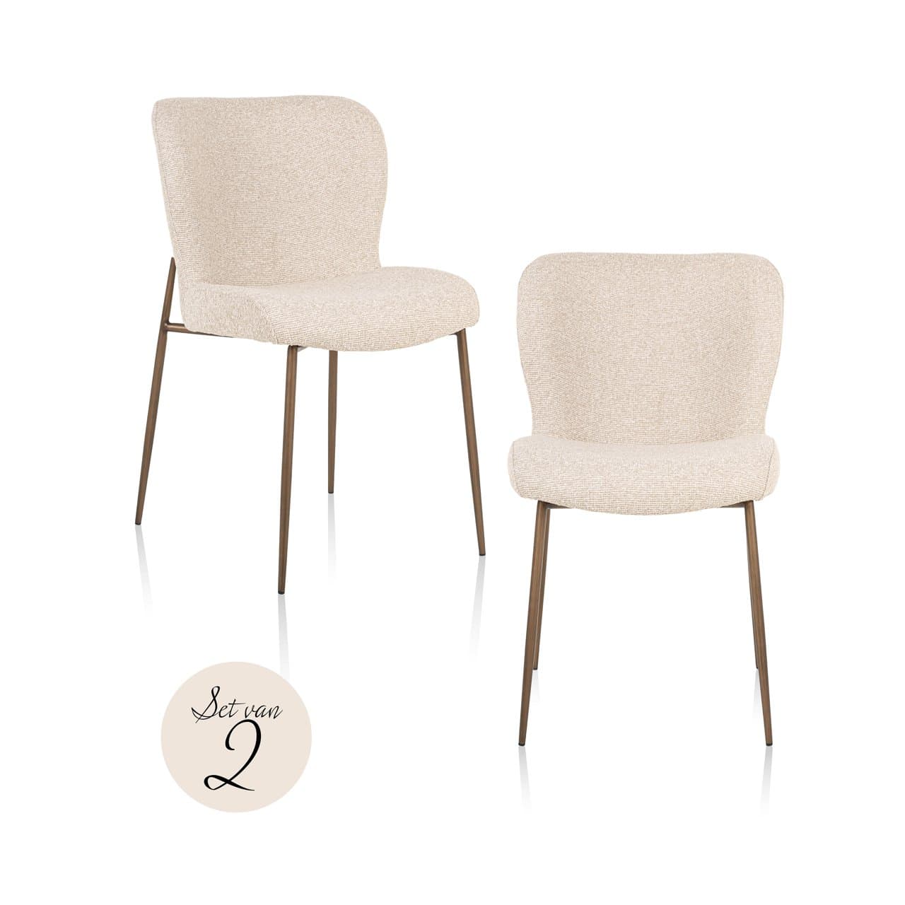 Krēsls Odarby (Set of 2) Richmond Interiors 51/84/64 cm biscotti