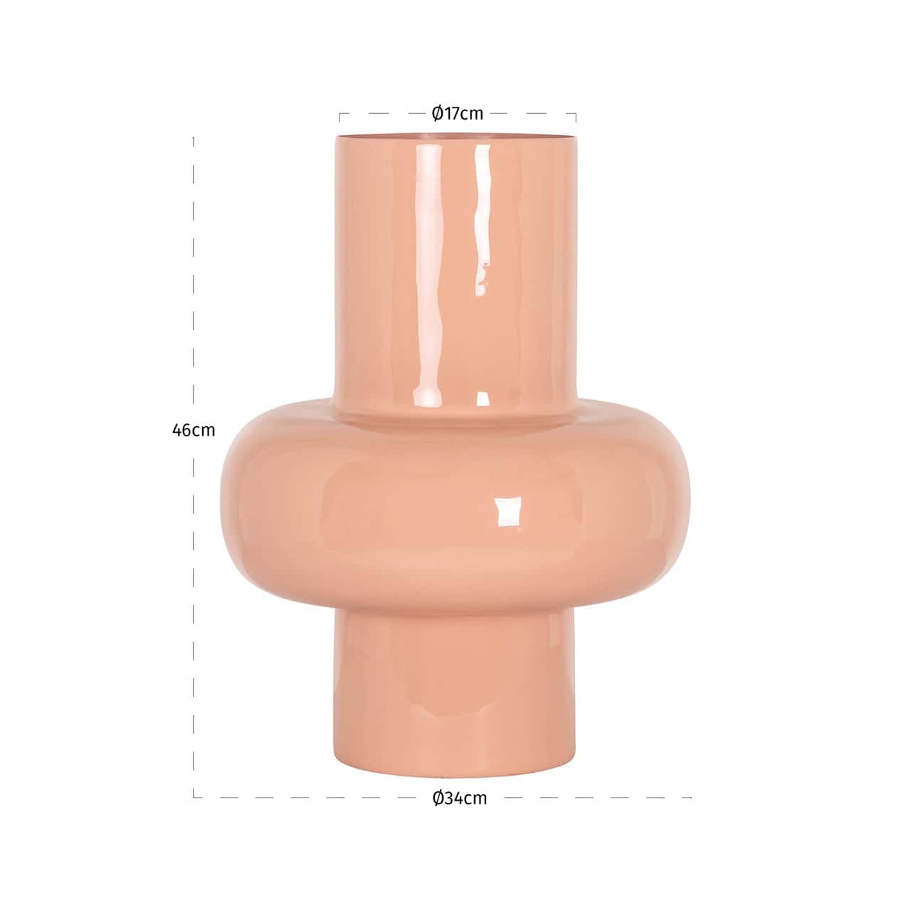 Vāze Alison S Richmond Interiors 34/34/46 cm salmon