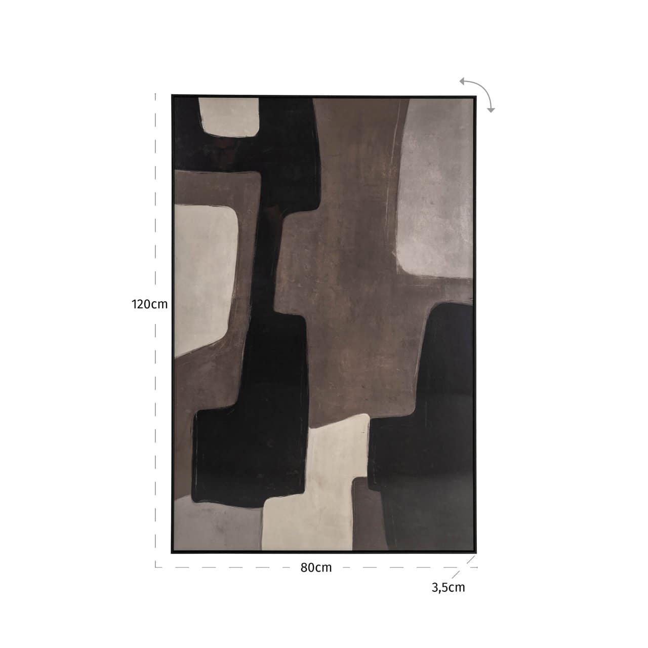 Sienas māksla Mirage Richmond Interiors 3,5/80/120 cm brūns left