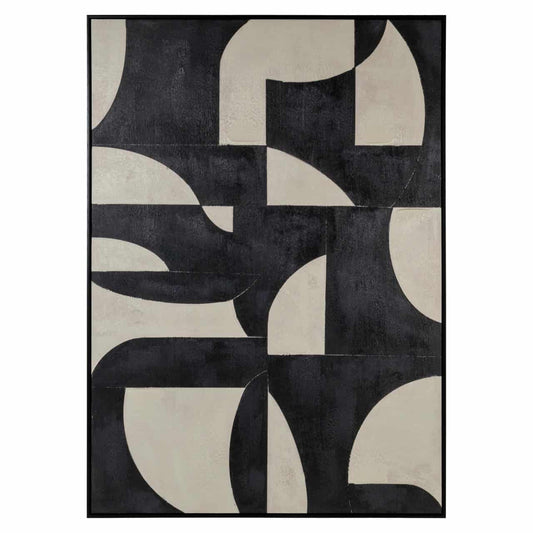 Sienas māksla Richmond Interiors 4/100/140 cm melns/bēšs