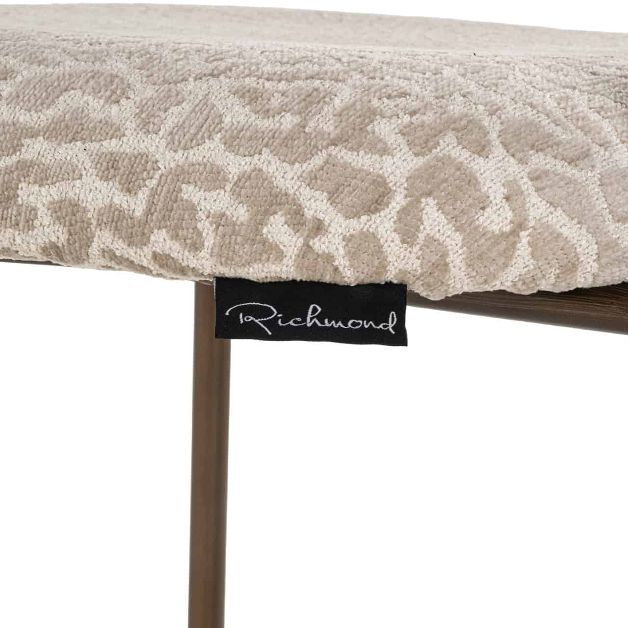 Bāra krēsls Xenia (Set of 2) Richmond Interiors 95/45/53 cm bēss leopard fire retardant