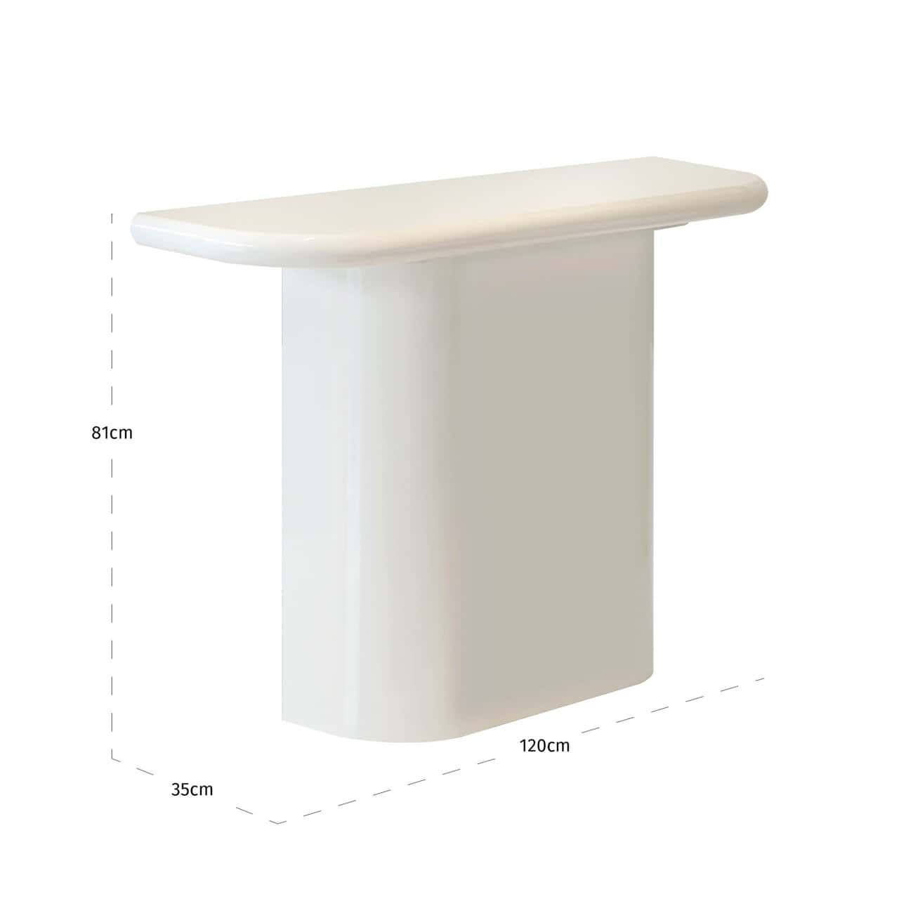 Konsole Blake Richmond Interiors 35/120/81 cm coconut milk - N1 Home