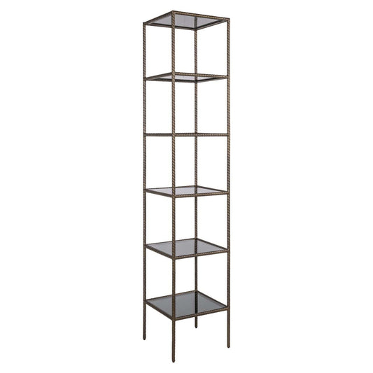 Vitrīna Sheridon Richmond Interiors 40/200/40 cm zelts