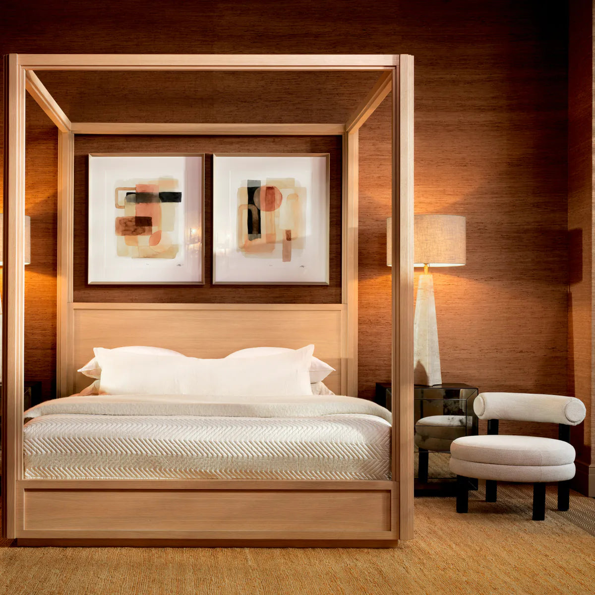 Krēsls Zoey Eichholtz 80/70/65 cm Fisher sand | black legs - N1 Home