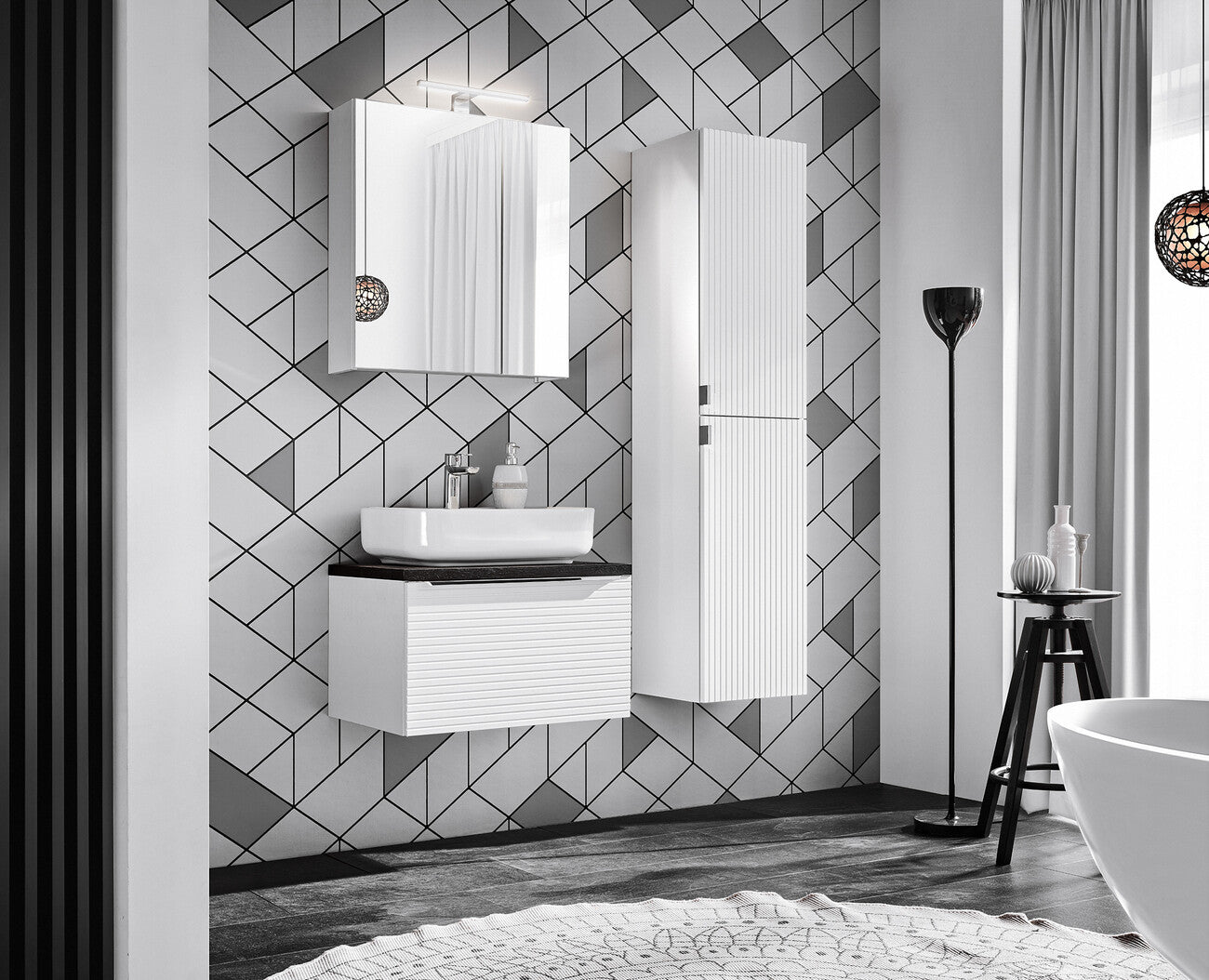 Galda virsma Leo 60; 90; 120; 150/2,5/46 cm šermans ozols - N1 Home