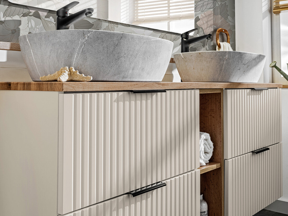 Vannas istabas mēbeļu komplekts Ade LP kašmirs/votan ozols - N1 Home