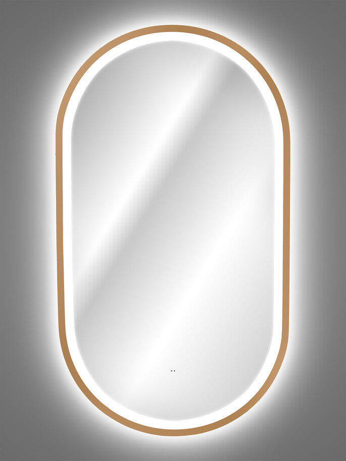 Spogulis ar LED Appo 50/90/4 xm zelts - N1 Home