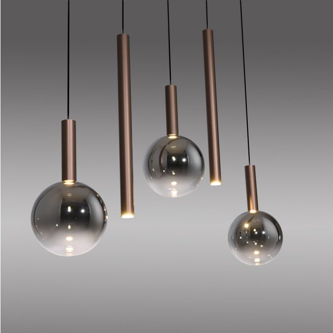 Piekaramā lampa BOWL 180/18/100 cm brūns - N1 Home