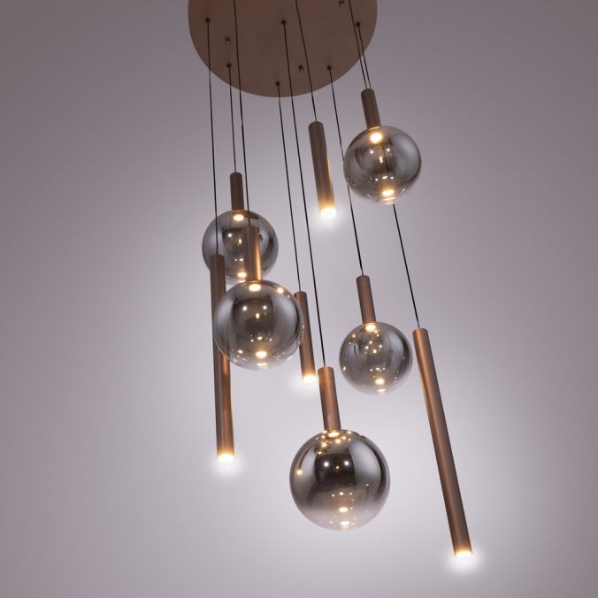 Piekaramā lampa BOWL 180/63/63 cm brūns