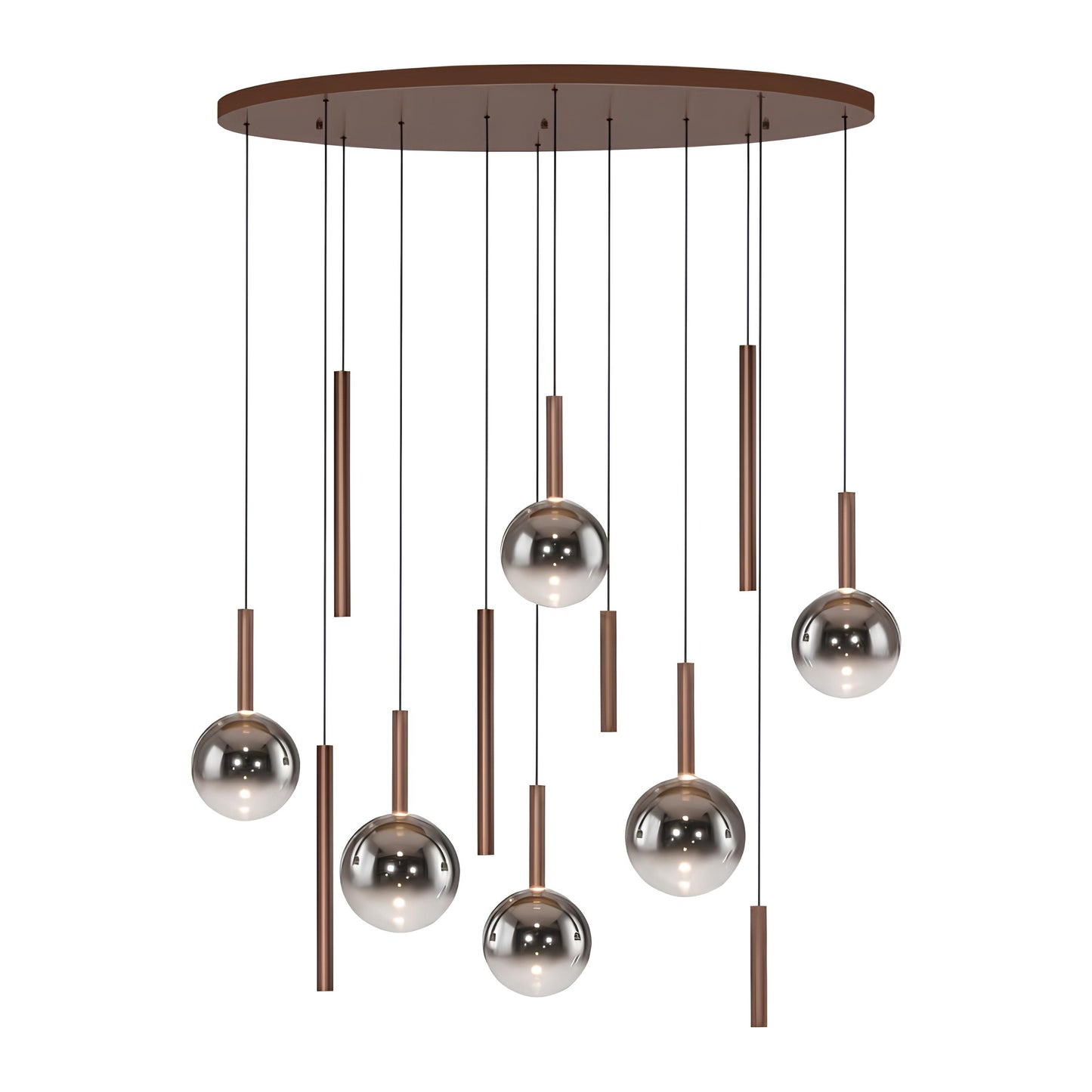 Piekaramā lampa BOWL 180/45/120 cm brūns