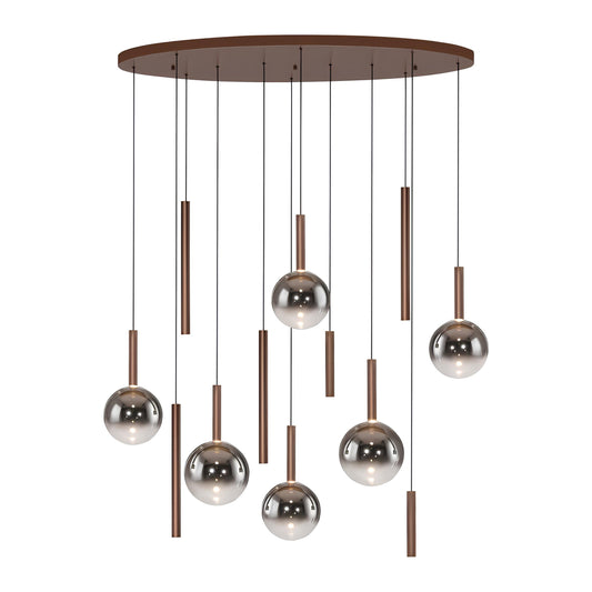 Piekaramā lampa BOWL 180/45/120 cm brūns