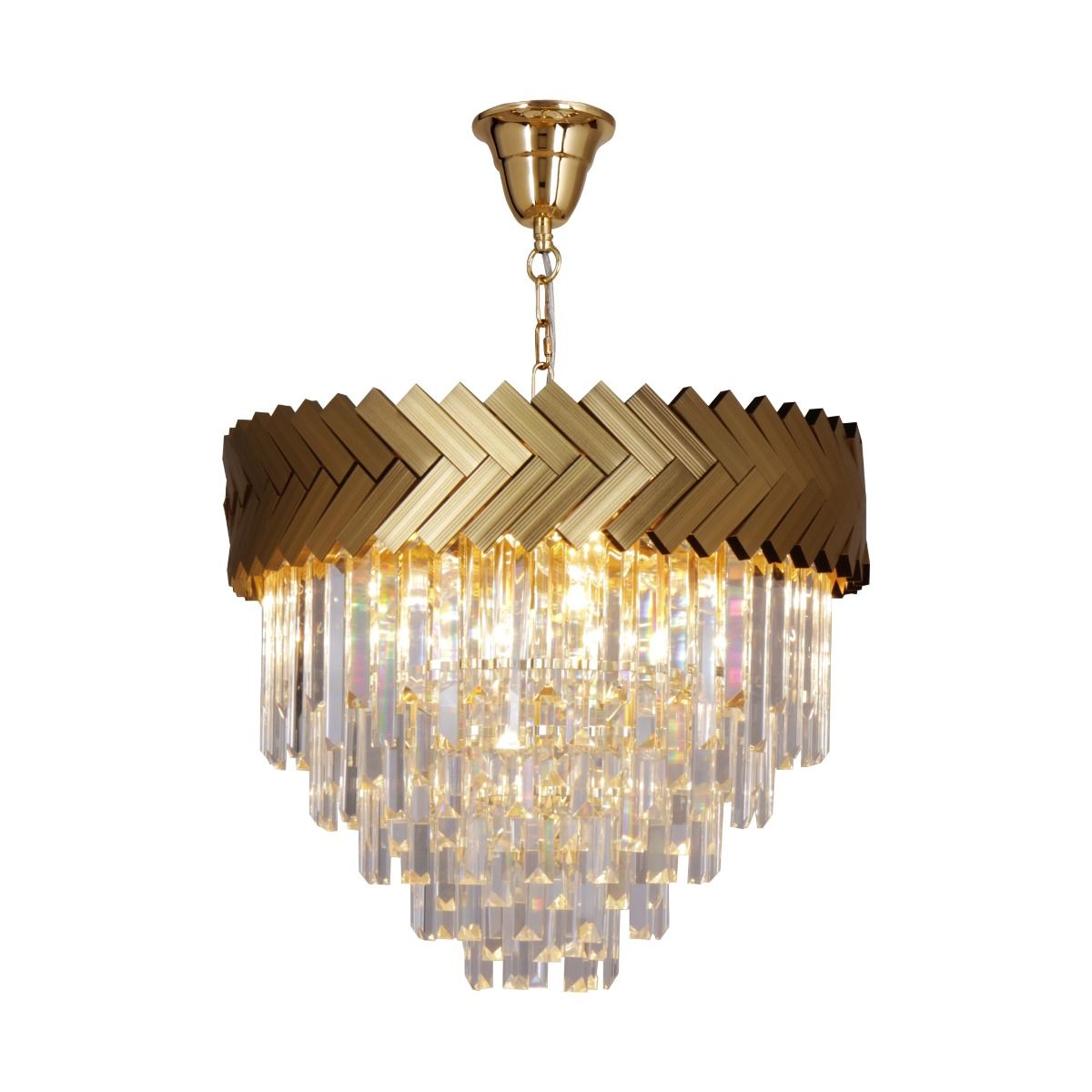 Piekaramā lampa Lija 100/50/50 cm zelts - N1 Home
