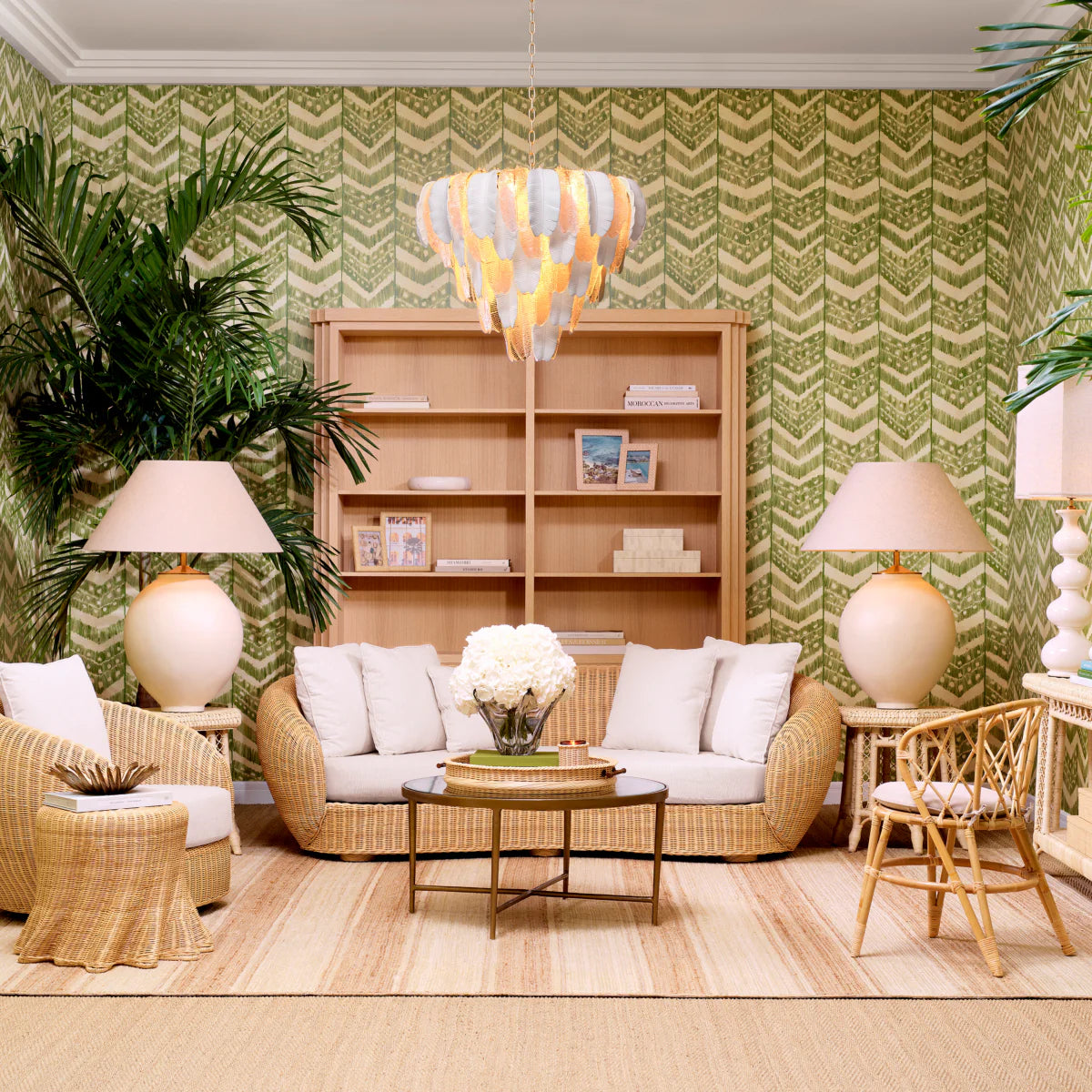 Krēsls Rafael Eichholtz 100/92/84 cm Natural rattan | sentier cream - N1 Home