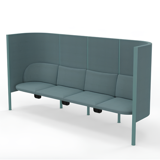 Droša vieta-dīvāns Safia 149; 218; 268/ 75/150 cm zils LC14/ grafits - N1 Home