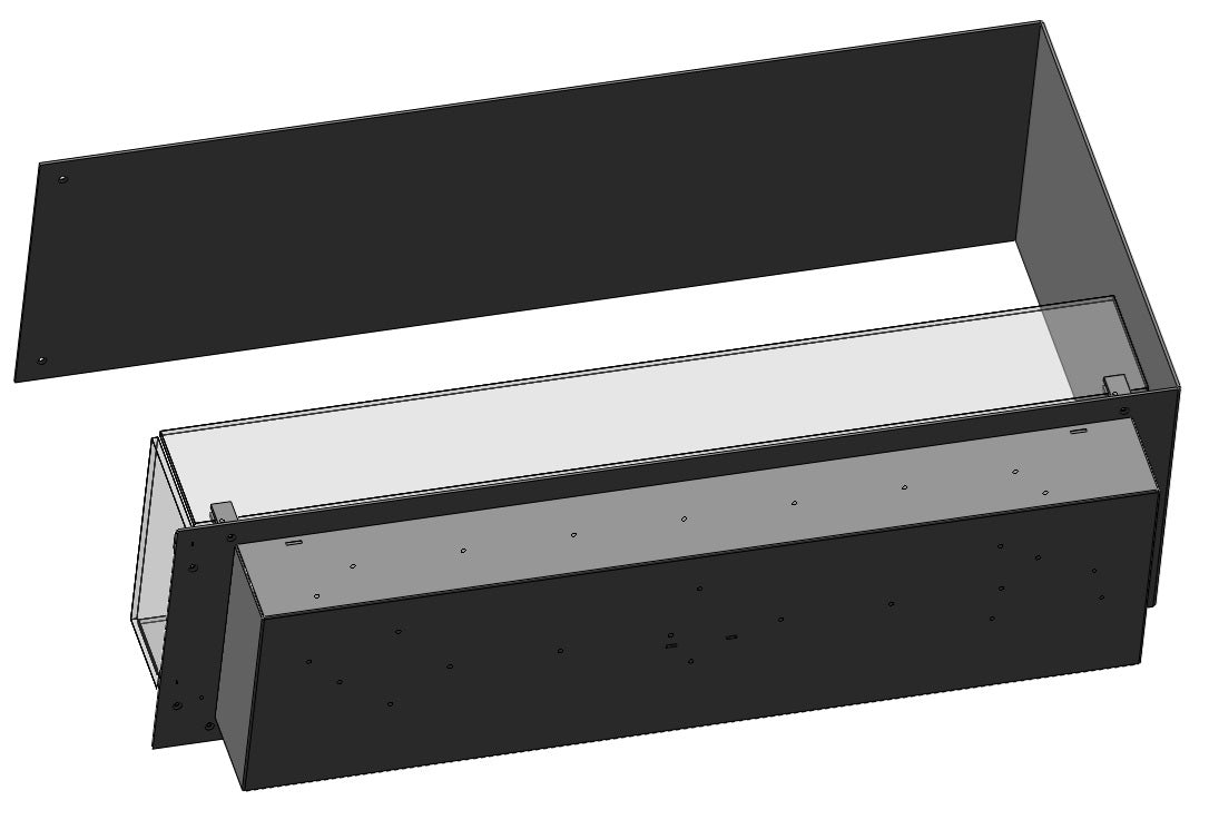 Biokamīns Utli Slim 80/30/60; 100/30/60 cm melns - N1 Home