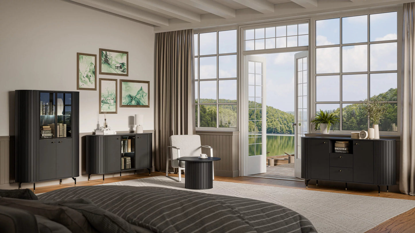 Kumode Zanto 150/40/81 cm melns