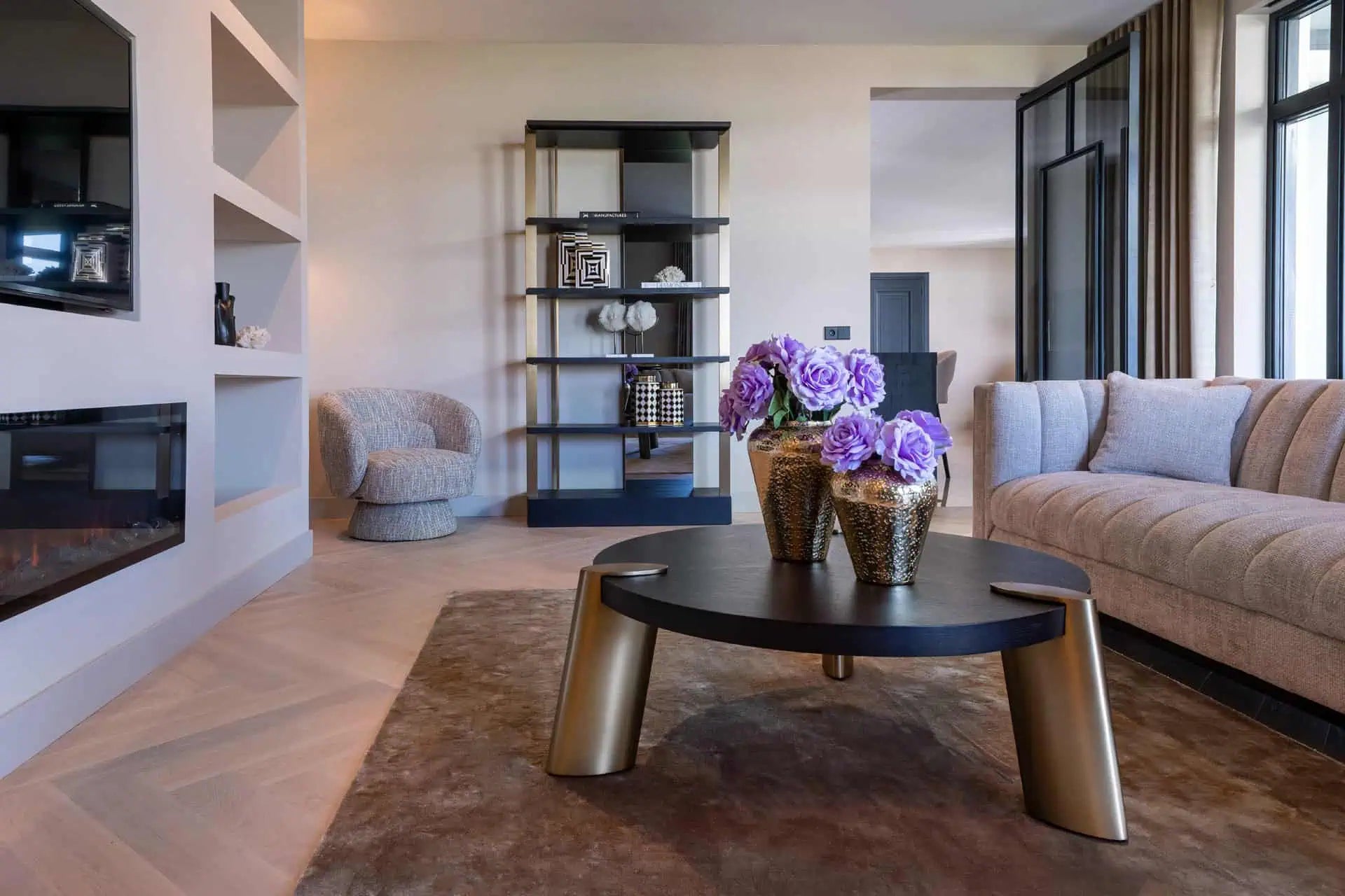 Kafijas galdiņš Brody Richmond Interiors 40/117/117 cm ogles pelēkso - N1 Home