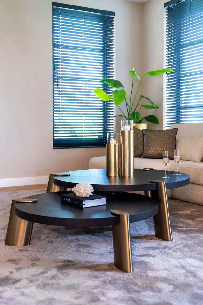 Kafijas galdiņi  komplekts Brode 2 gab Richmond Interiors 42/122/122 cm ogles - N1 Home