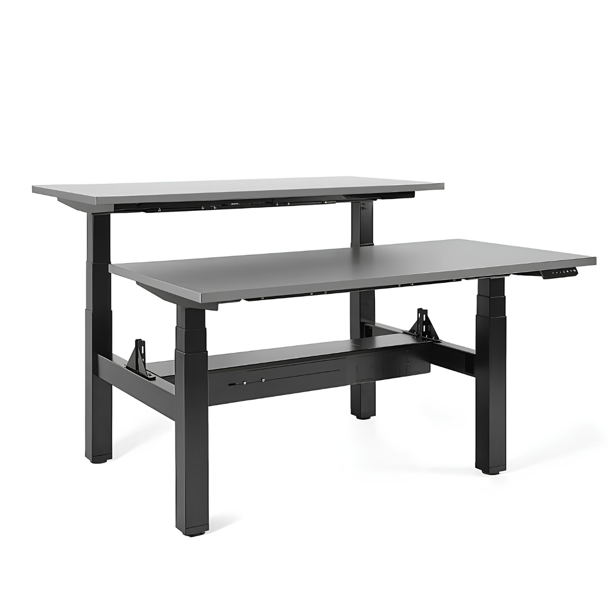 Galds Fino double 140/149,5 cm melns/antracīts - N1 Home