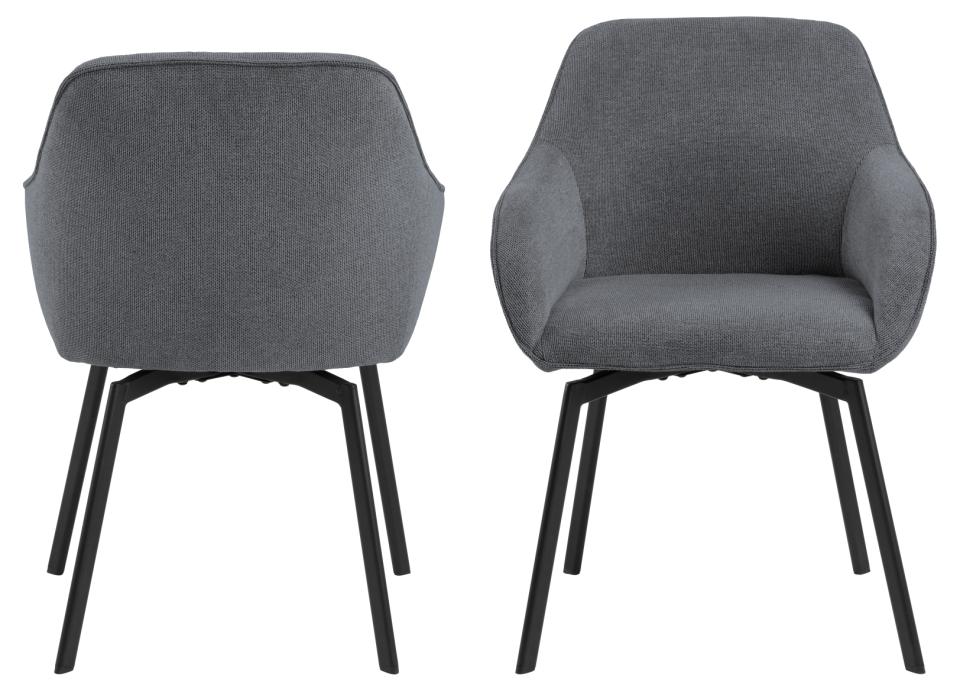 Krēsls Clars 58/55/83 cm antracīts - N1 Home