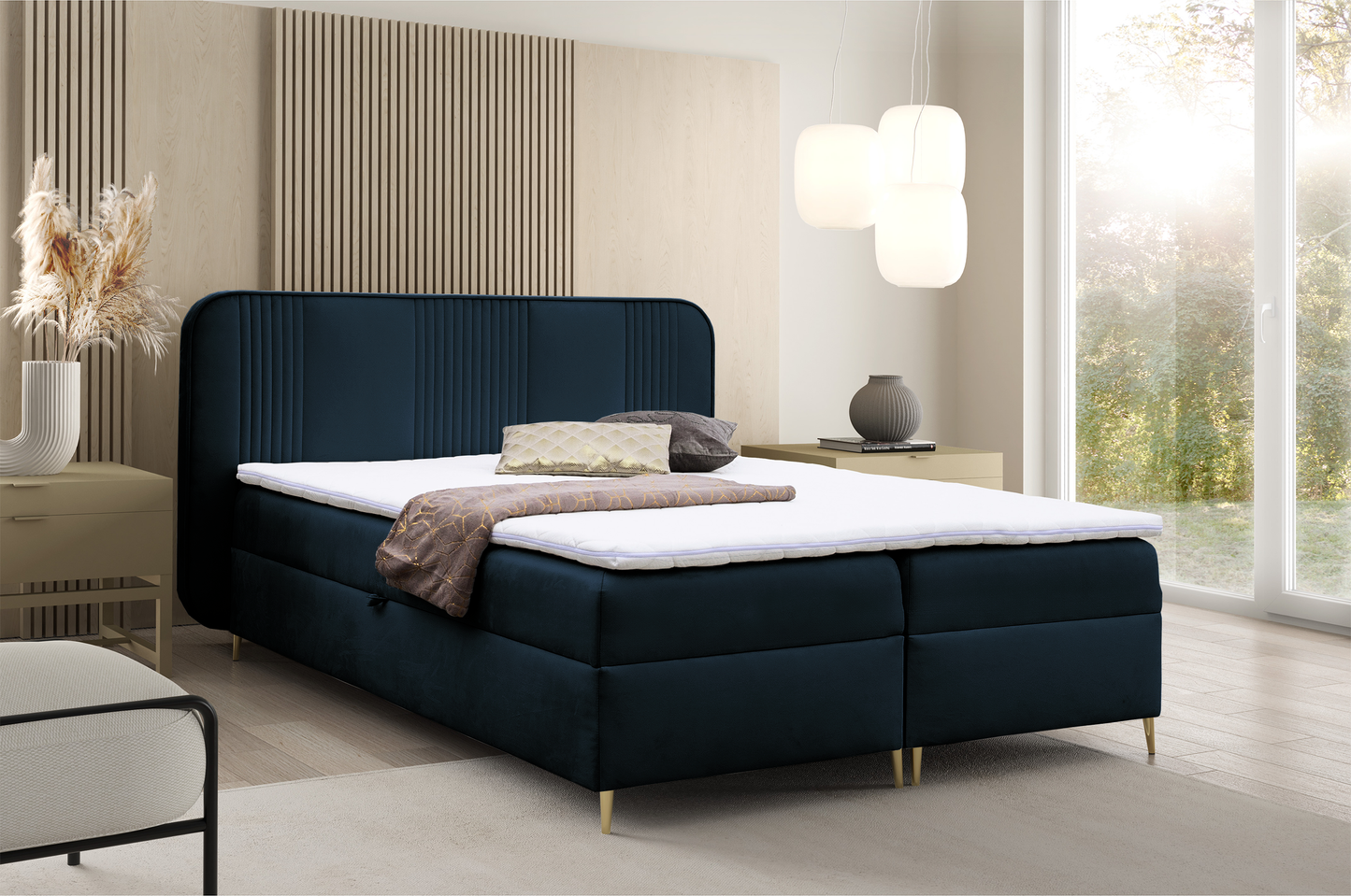 Kontinentālā gulta Clarens 140/160/180x200 cm Magic Velvet 2204 - N1 Home