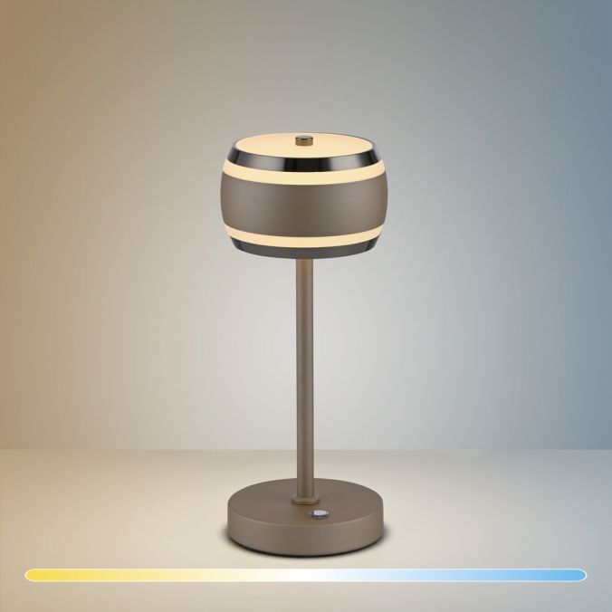 Galda lampa PURE Falling Rings  32/13/13 cm bronza/tumšs hroms