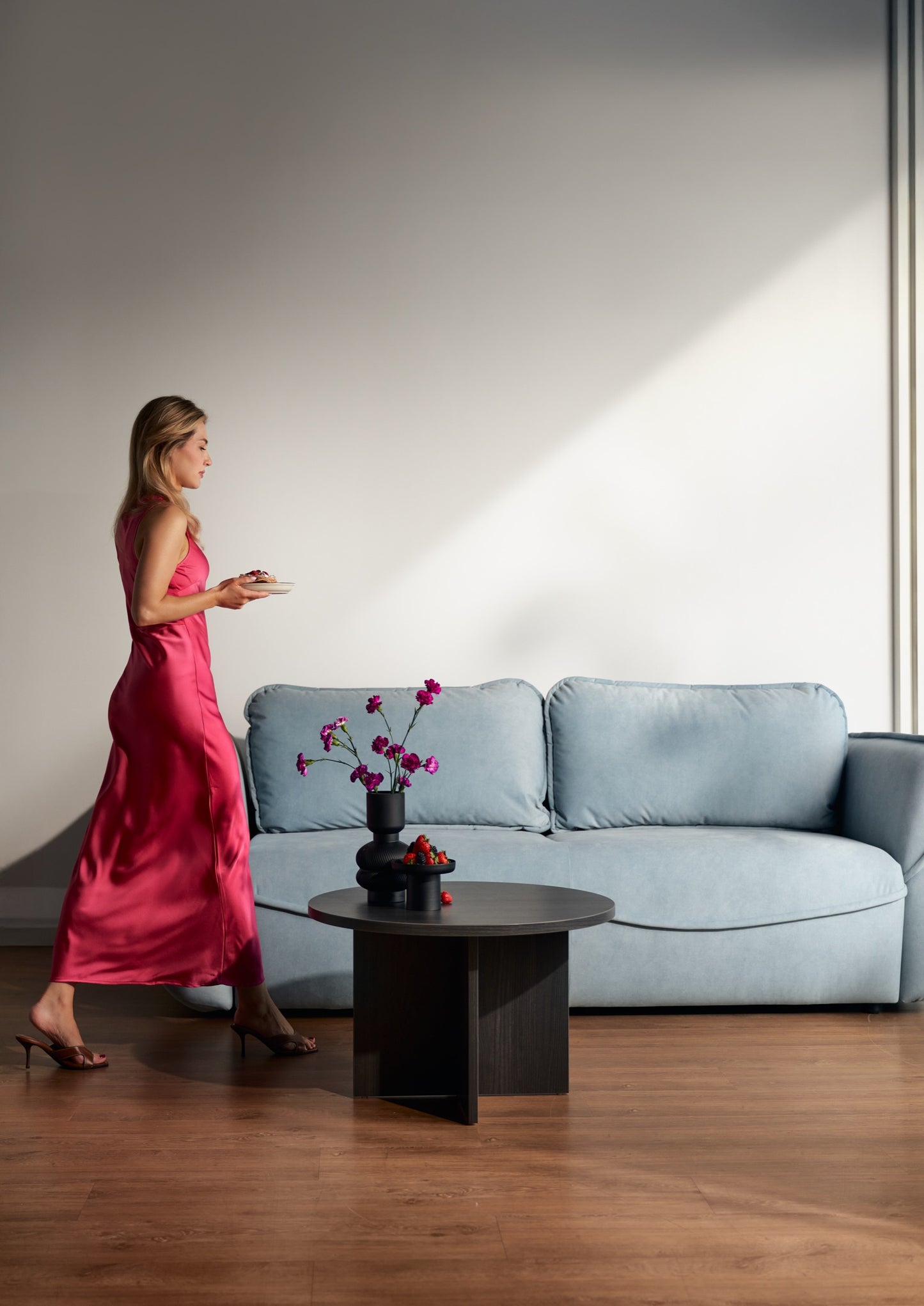 Kafijas galdiņš Ovia 40/76/76 cm Portlendas pelnu melns - N1 Home