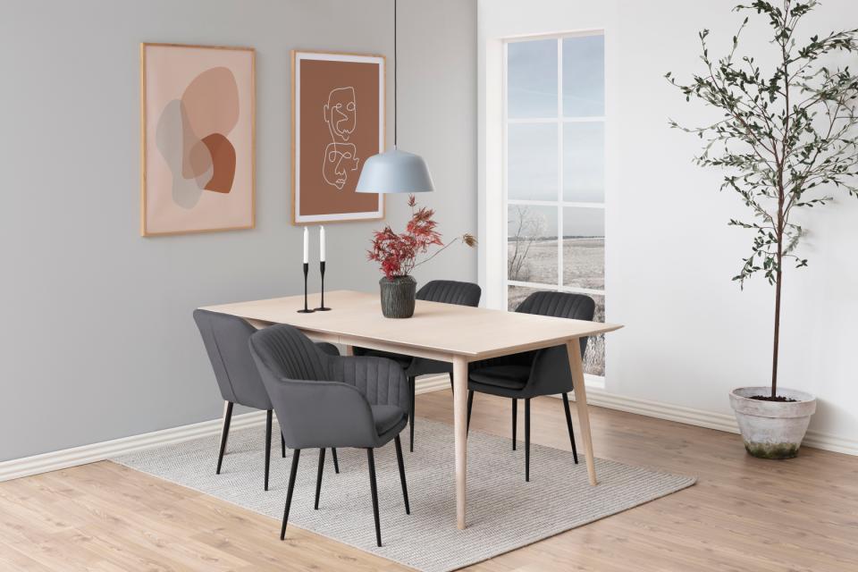 Krēsls Emil 57/61/83 cm tumši pelēks/melns - N1 Home