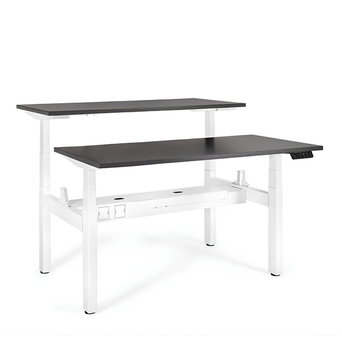 Galds Aktiva II 140; 160/70 cm balts/antracīts - N1 Home