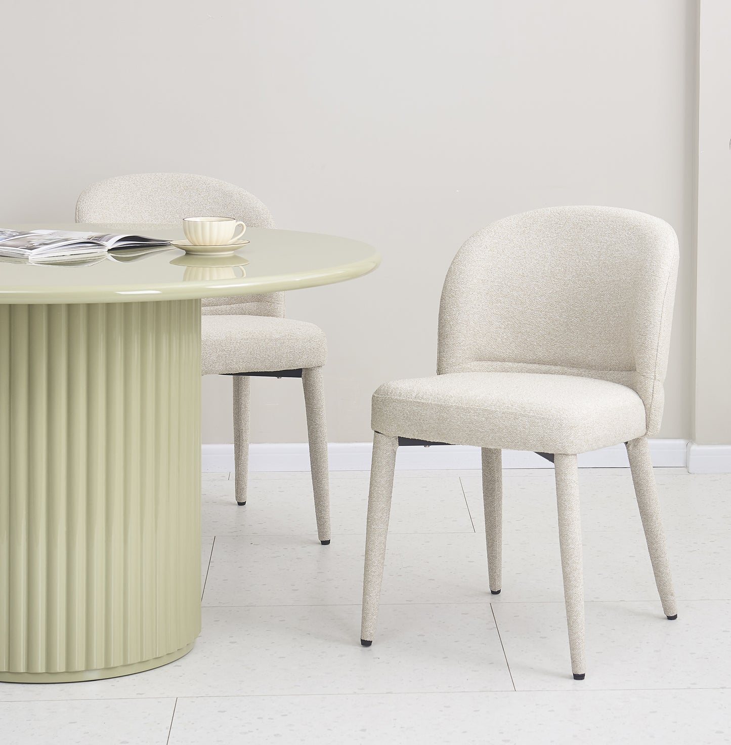 Galds Prino 120/120/76 cm zaļs - N1 Home