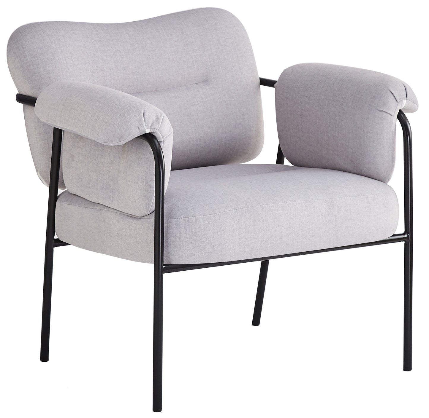 Krēsls Tova 73/78/71 cm gaiši pelēks