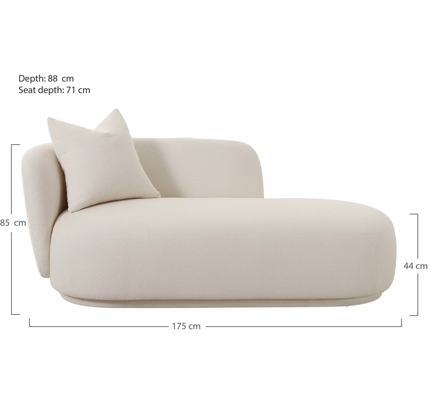 Dīvāns Mikus 88/175/70 cm dabīgs
