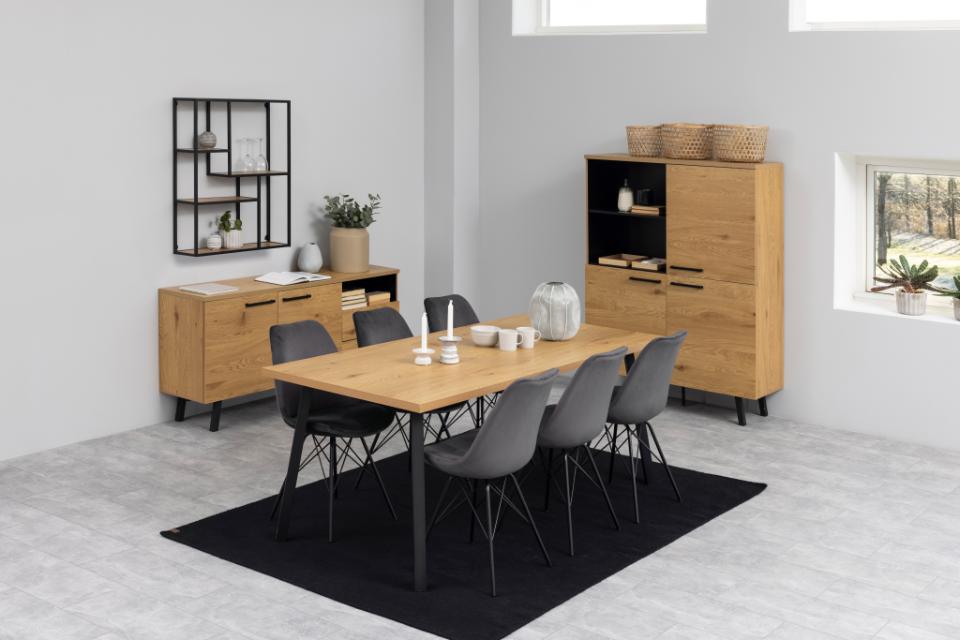 Krēsls Erkot 48/54/85 cm tumši pelēks - N1 Home