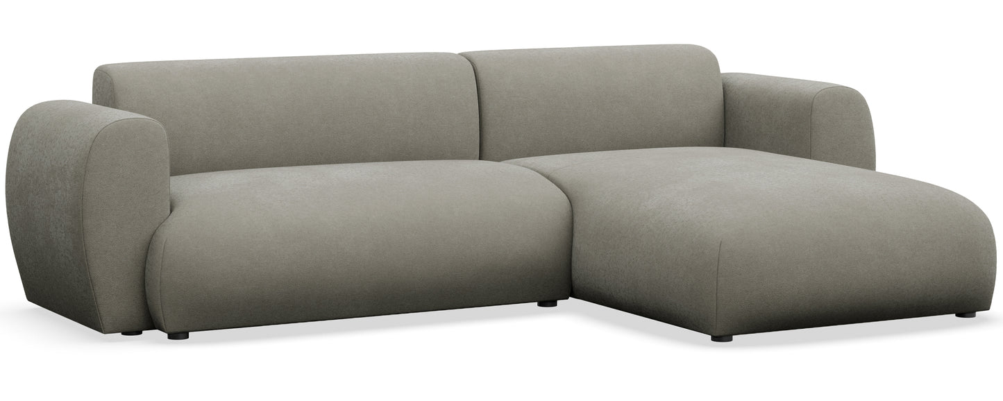 Dīvāns Emil 74/262/156 cm Storm 85