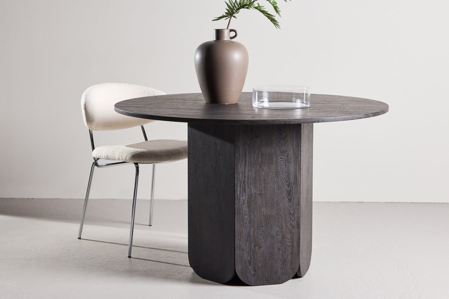 Galds Velaj 120/120/75 cm melns ozols - N1 Home