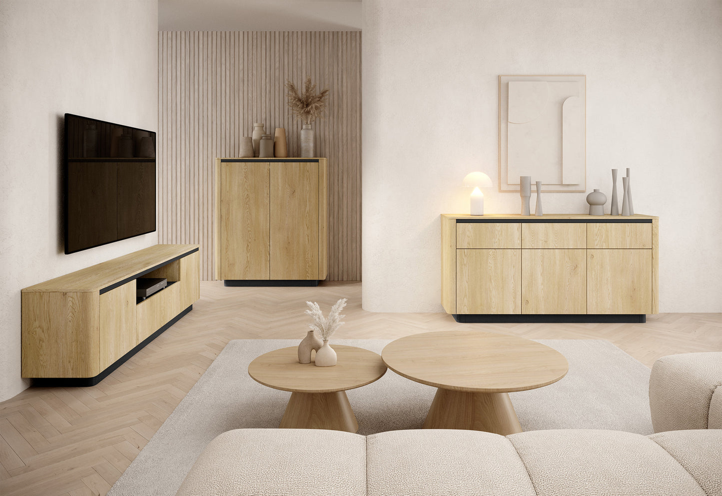 TV skapis Torredo 54/200/38 cm Kremona ozols