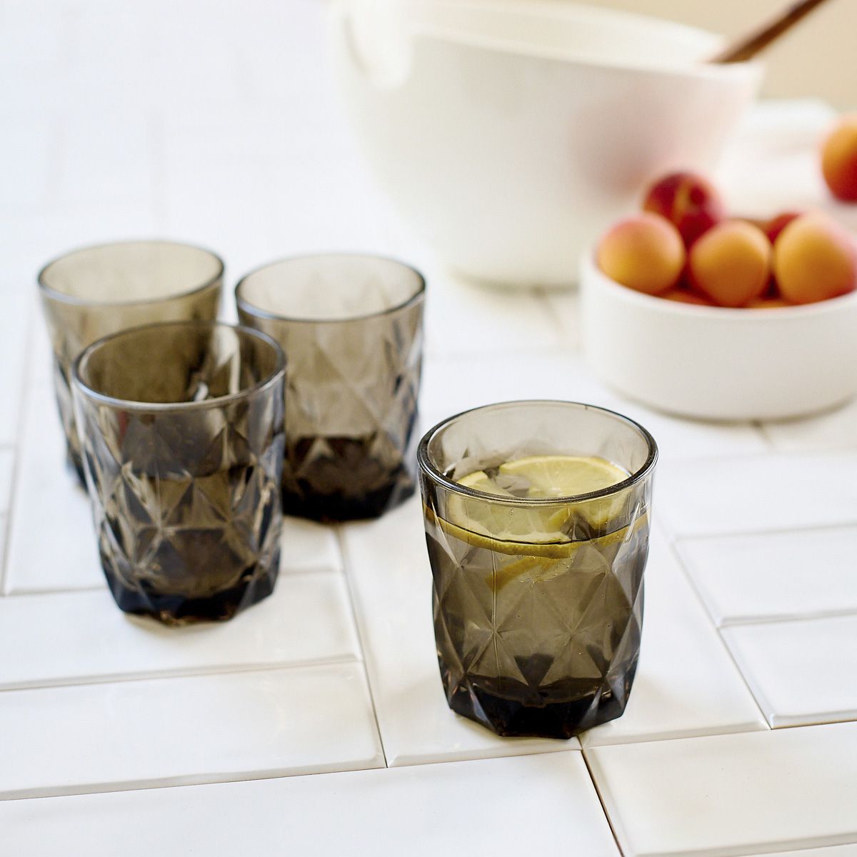 Glāžu komplekts (4) Luns 290 ml grafīts - N1 Home