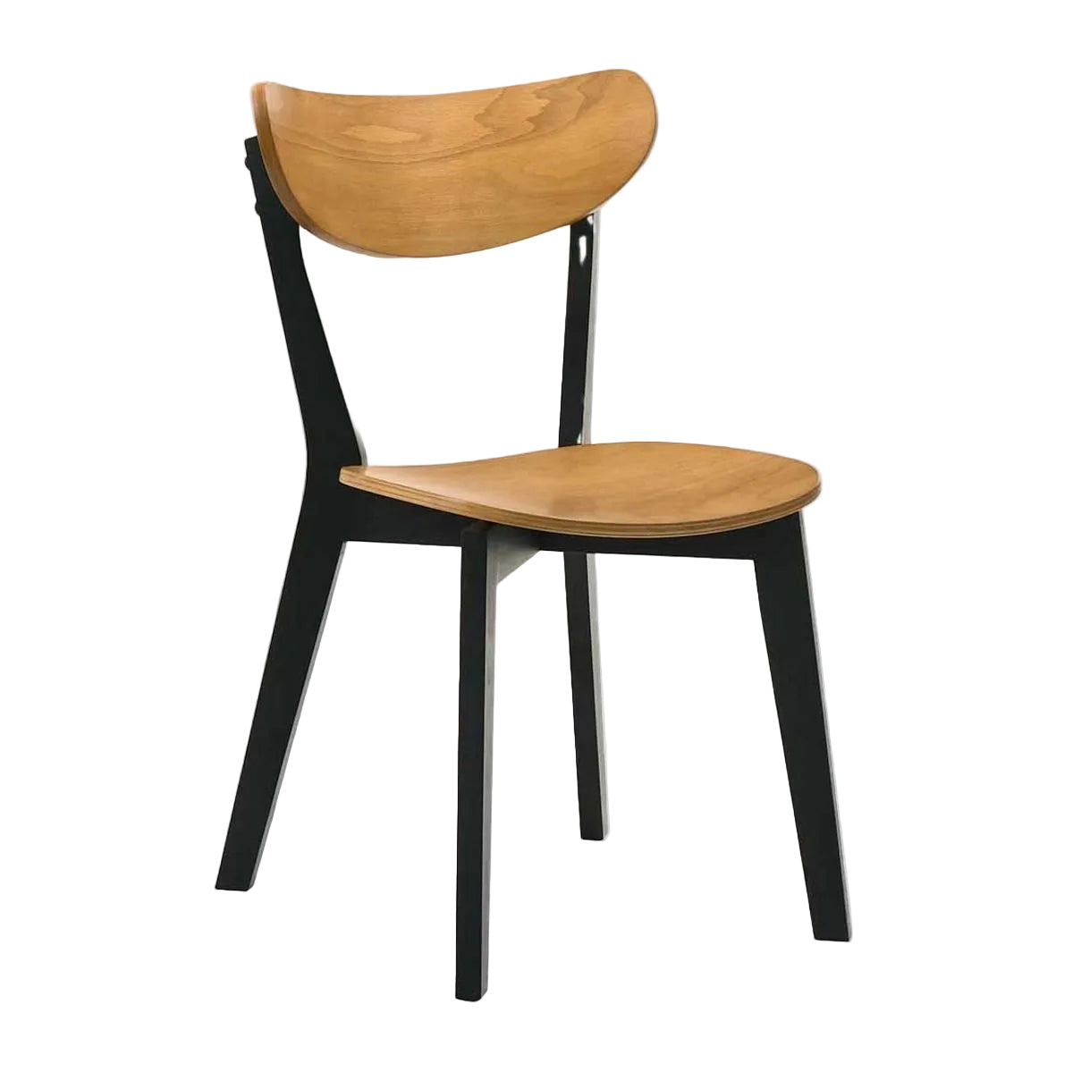 Krēsls Veri 54/46/75 cm melns/dabīgs