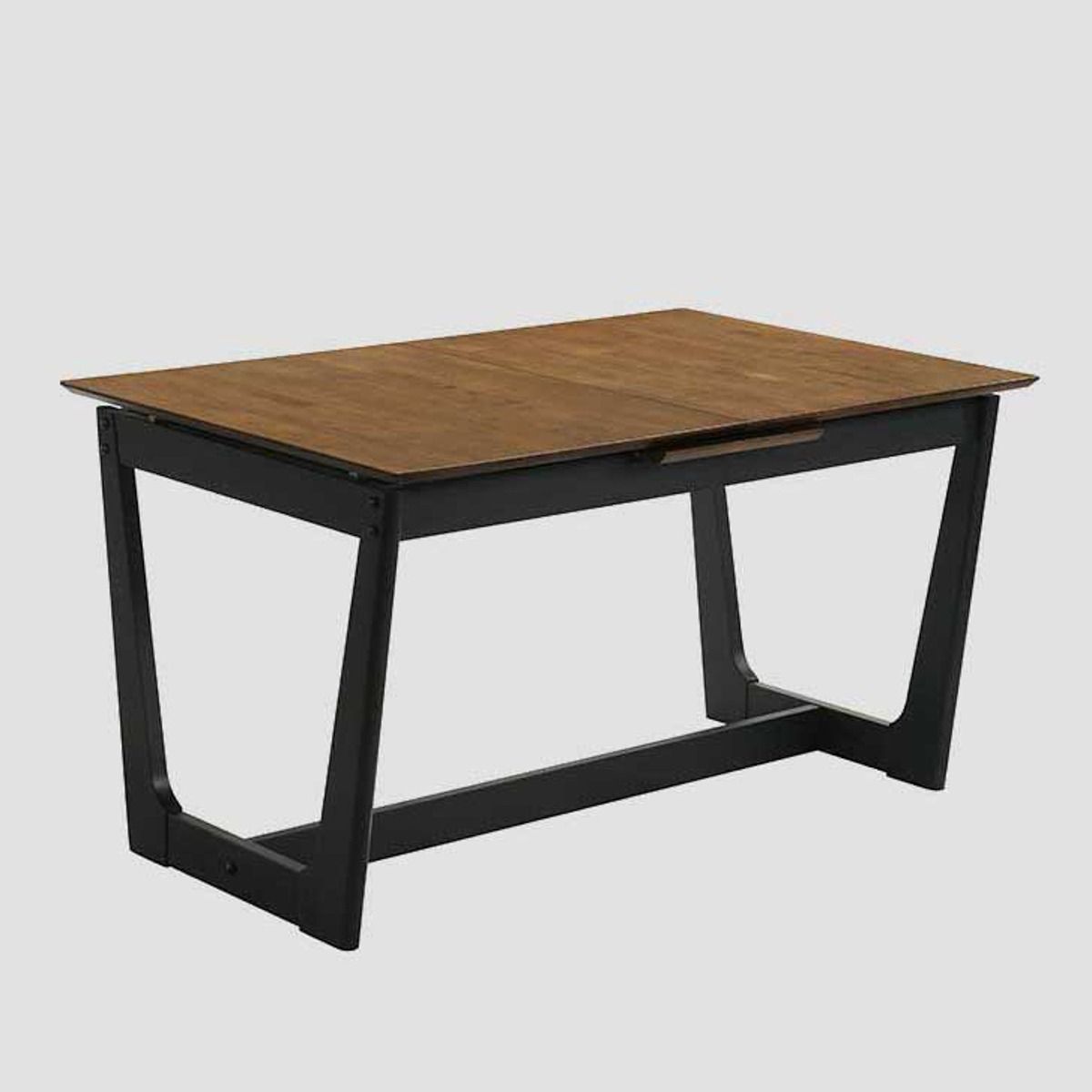 Galds Pankel 140/90/76 cm dabīgs/melns