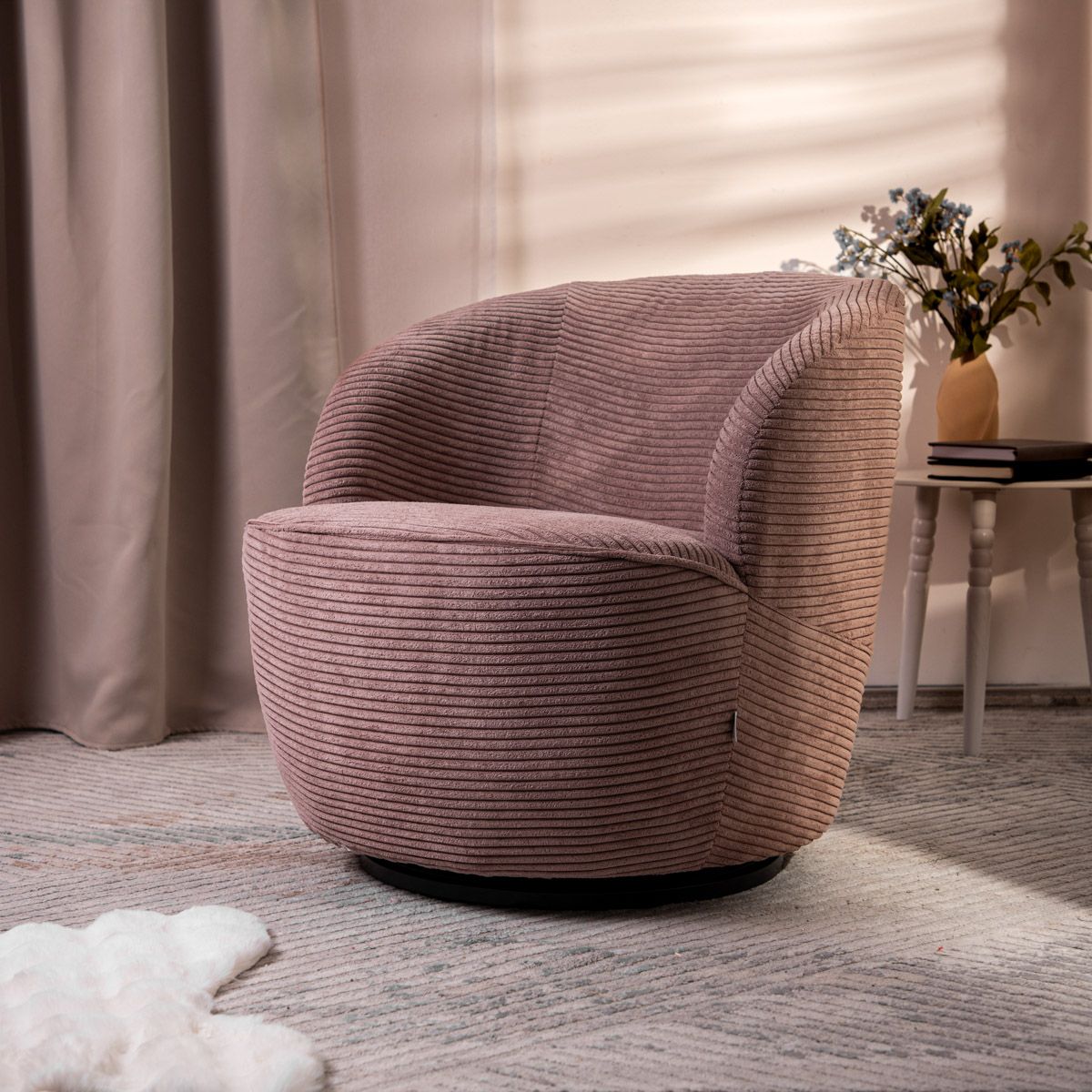 Krēsls Svila 65/77/69 cm rozā