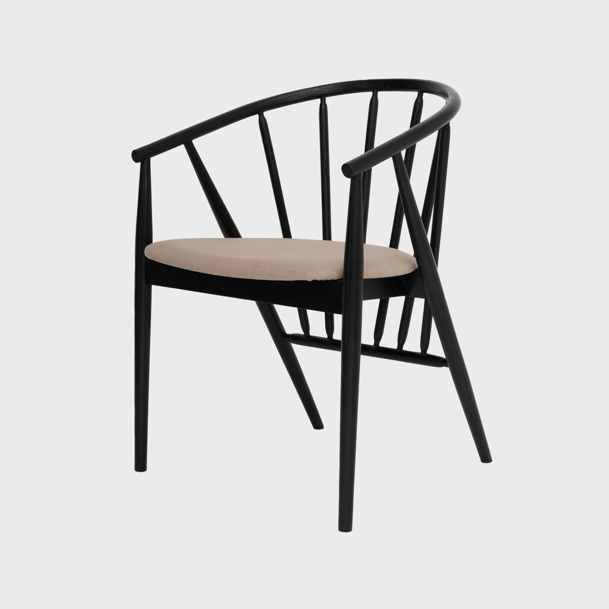 Krēsls Calisa 55/58/78 cm melns