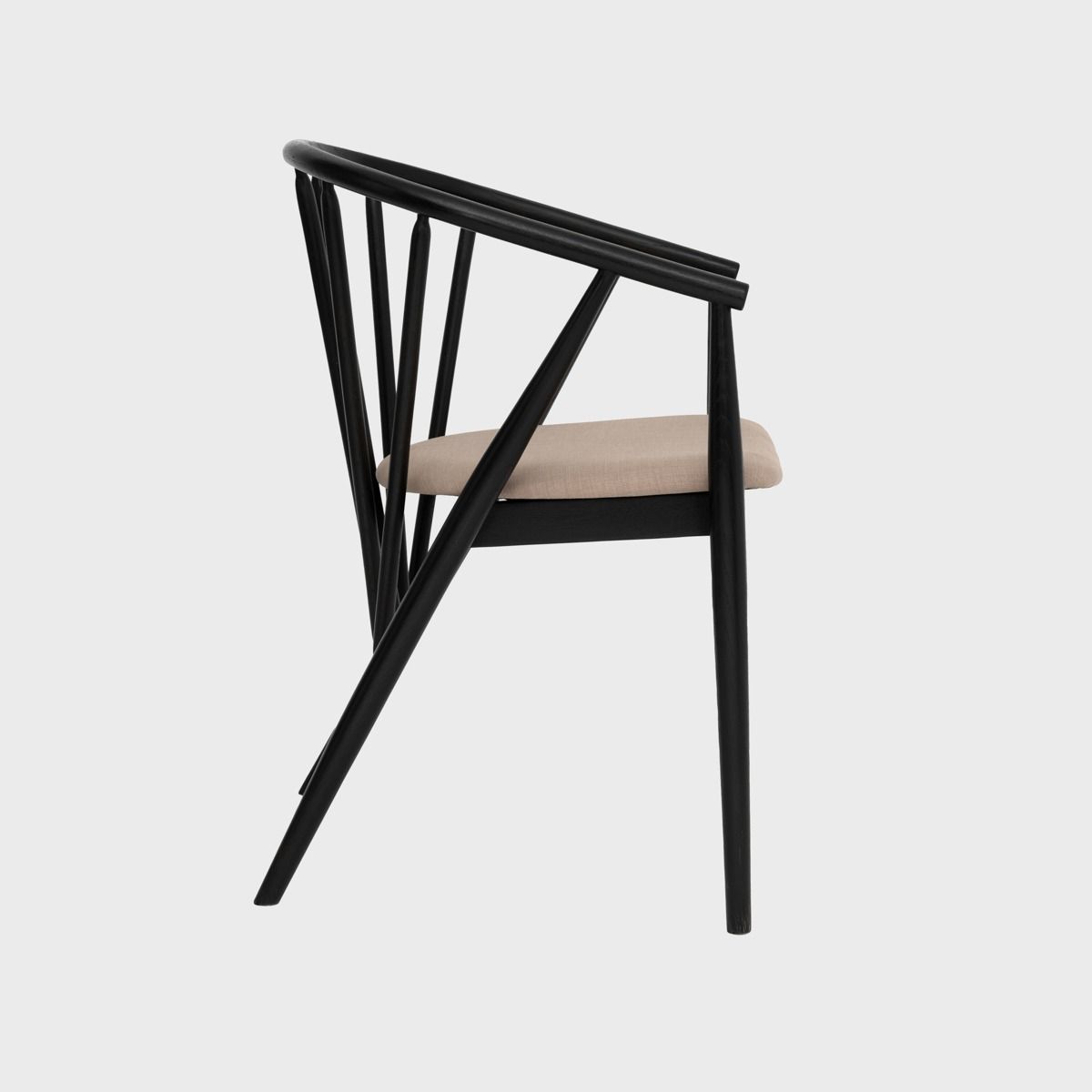 Krēsls Calisa 55/58/78 cm melns