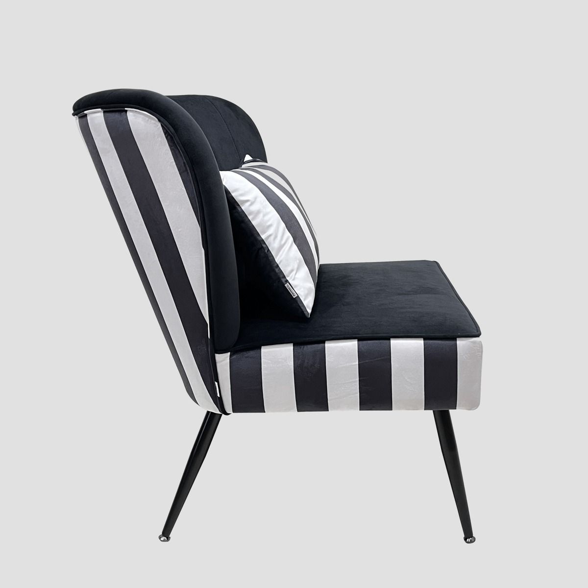 Krēsls Evoya 71/75/86 cm melns/balts