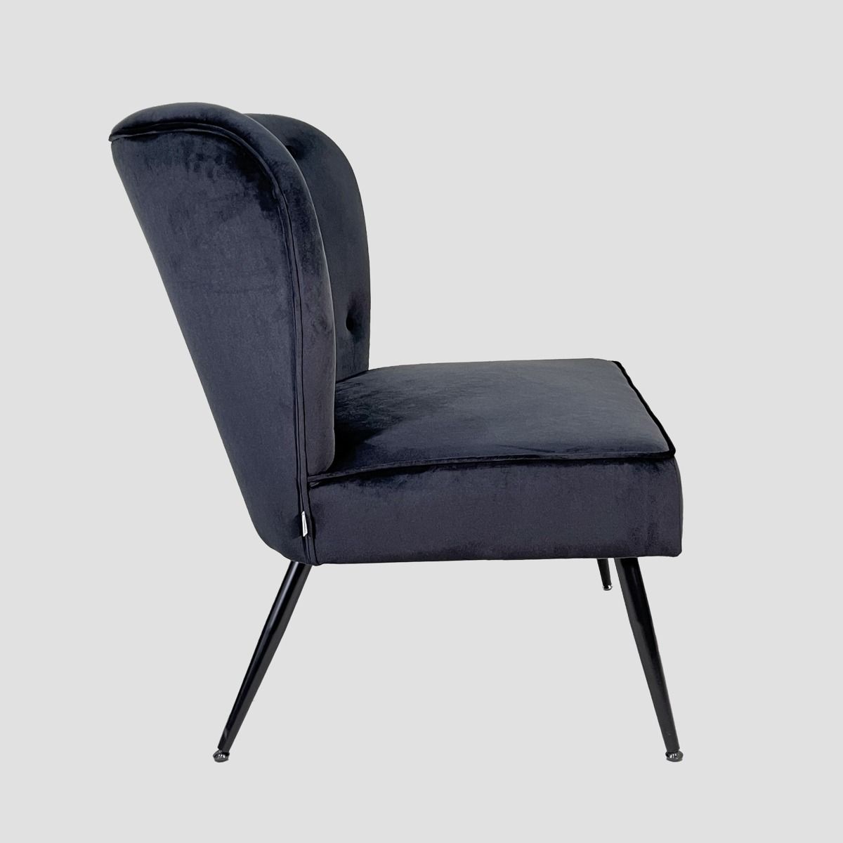 Krēsls Evoya 71/75/86 cm melns