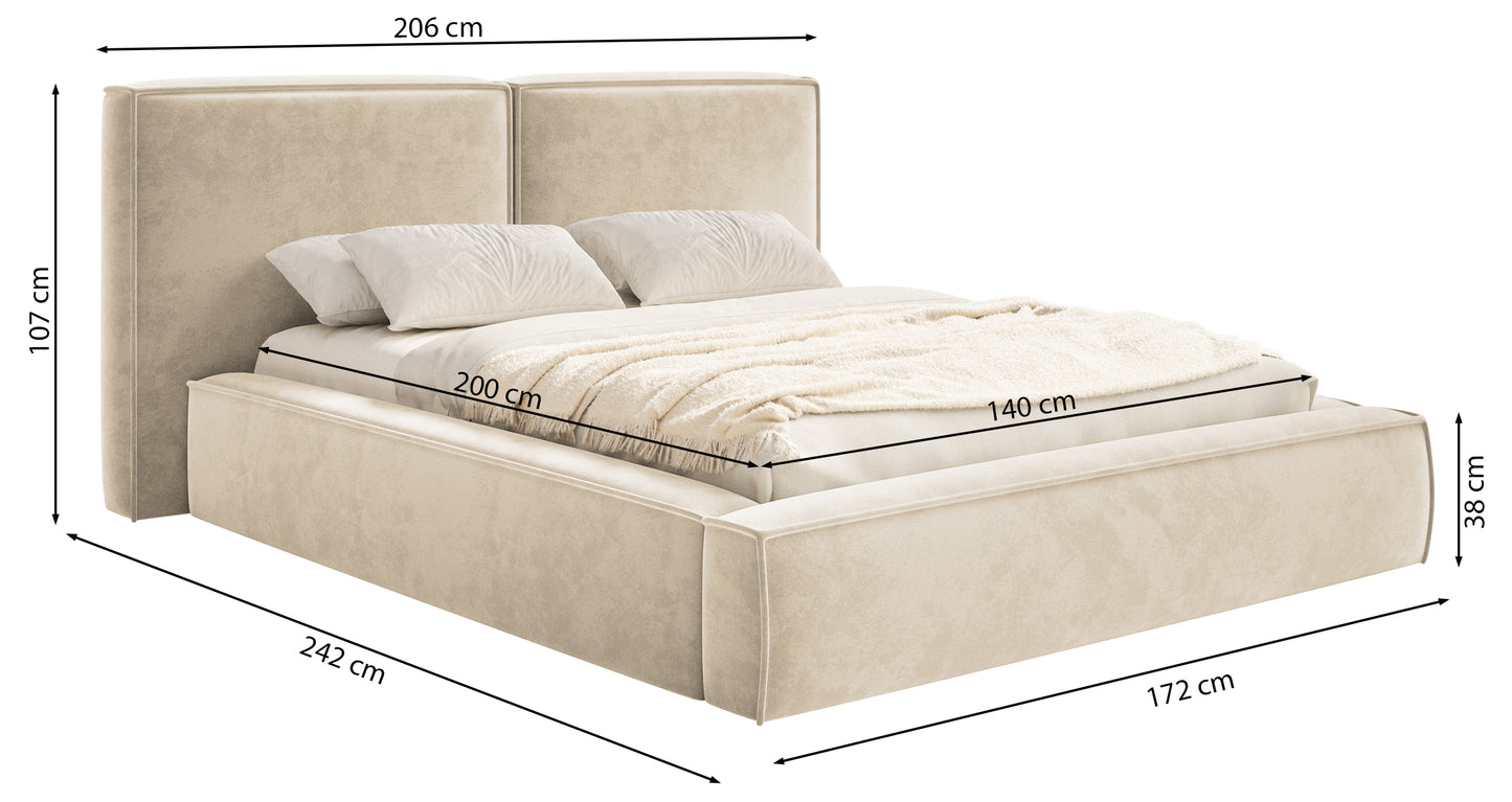 Gulta Tilas 140/160/180/200x 200 cm Bluvel 40