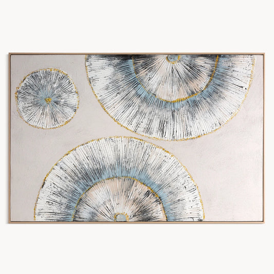 Glezna uz audekla ar ģeometrisku motīvu Ring O 82/122 cm - N1 Home