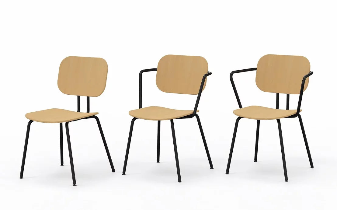 Krēsls Febias ar roku balsts S 53/53/82 cm saplāksnis - N1 Home