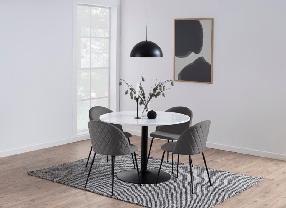 Krēsls Louv 49/54/80 cm tumši pelēks - N1 Home